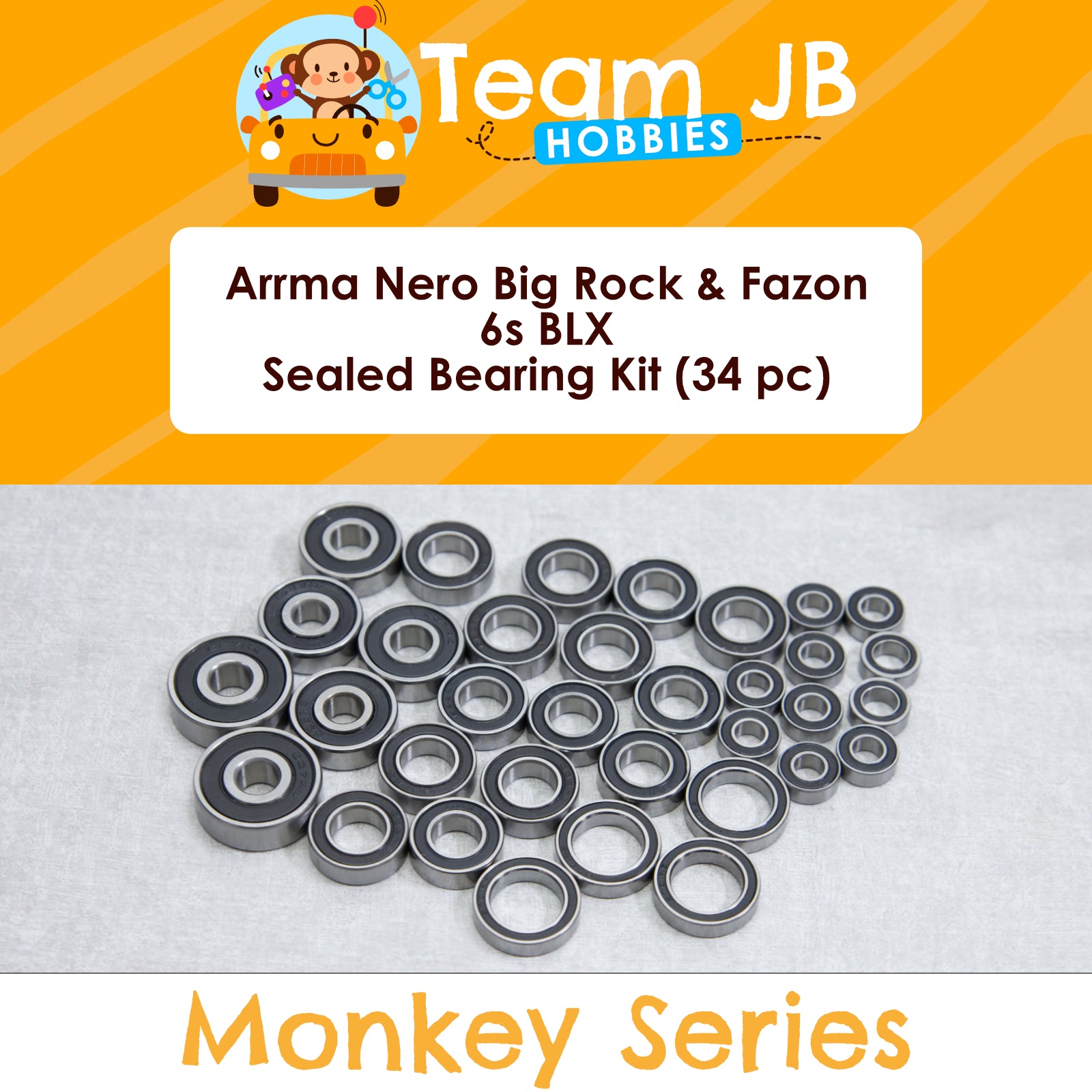 Arrma Nero Big Rock & Fazon 6s BLX Sealed Bearing Kit