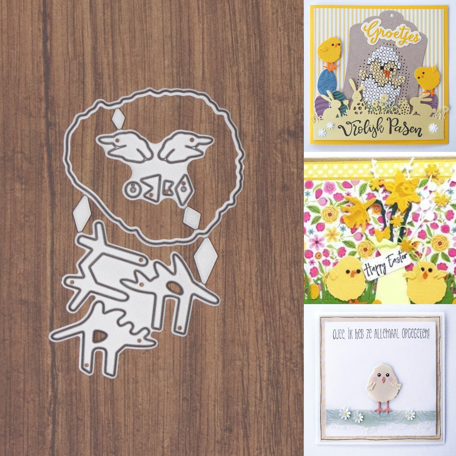 Lil’ Chick w 2 Beaks & 3 Sets of Feet Cutting Dies