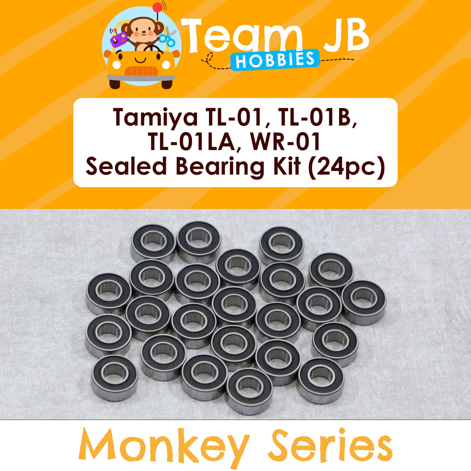Tamiya TL-01, TL-01B, TL-01LA, WR-01 - Sealed Bearing Kit