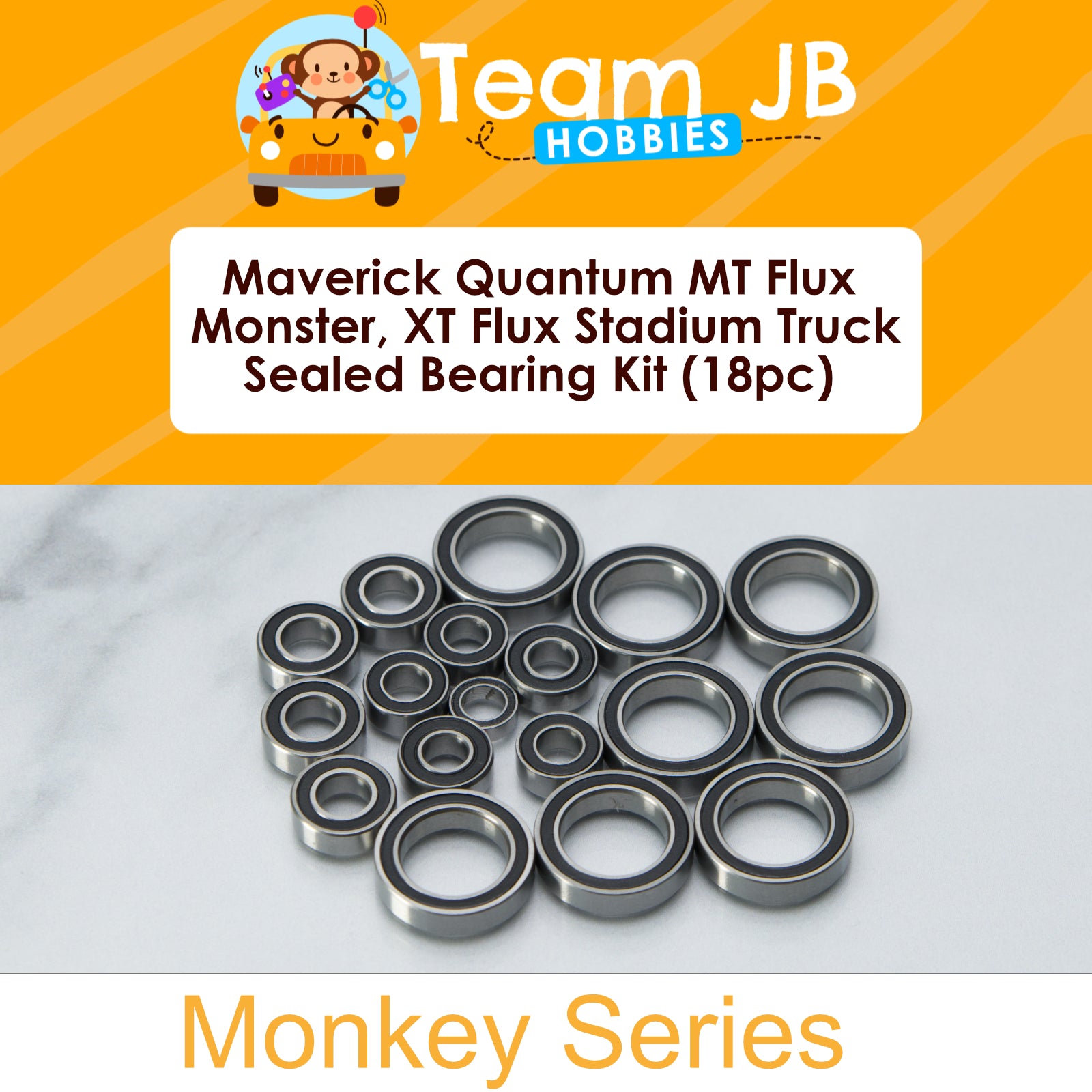 Maverick Quantum MT Flux Monster, XT Flux Stadium Truck - Sealed Bearing Kit