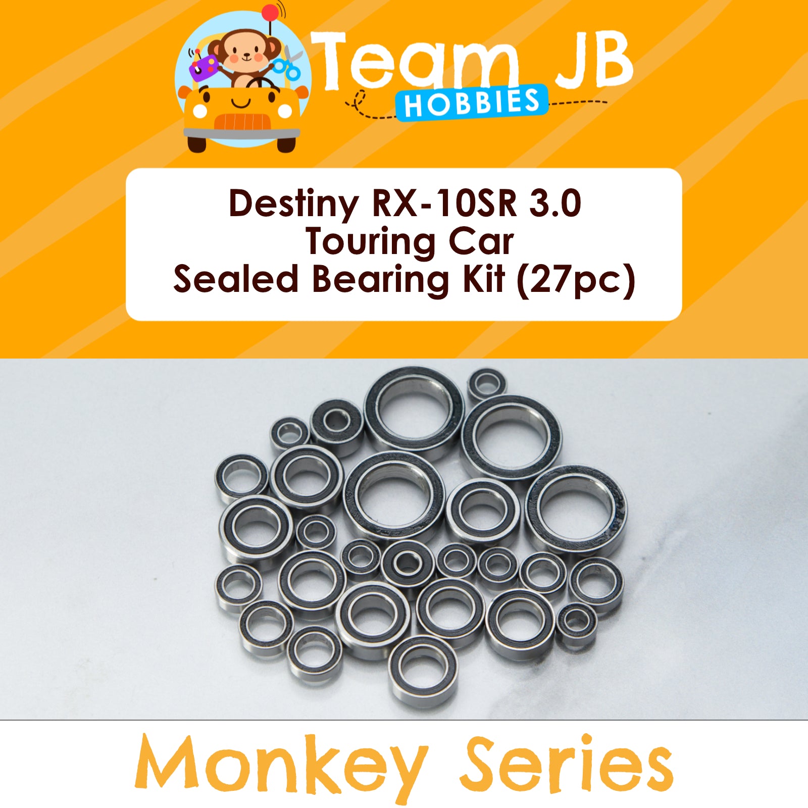 Destiny RX-10SR 3.0, 3.0R Touring Car - 27 Pcs Sealed Bearing Kit