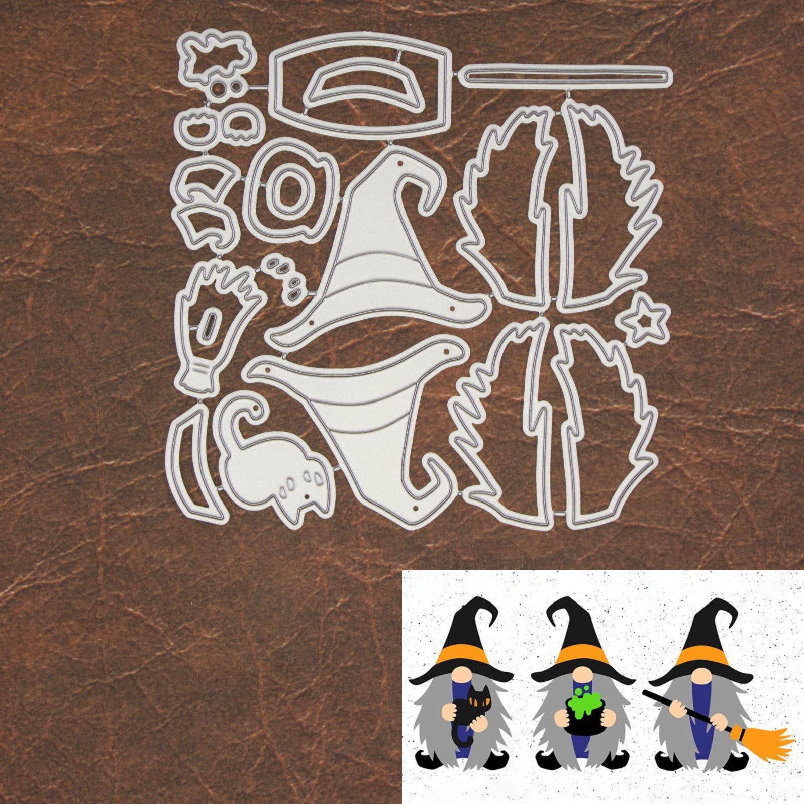 Halloween Gnomes Trio Cutting & Embossing Dies