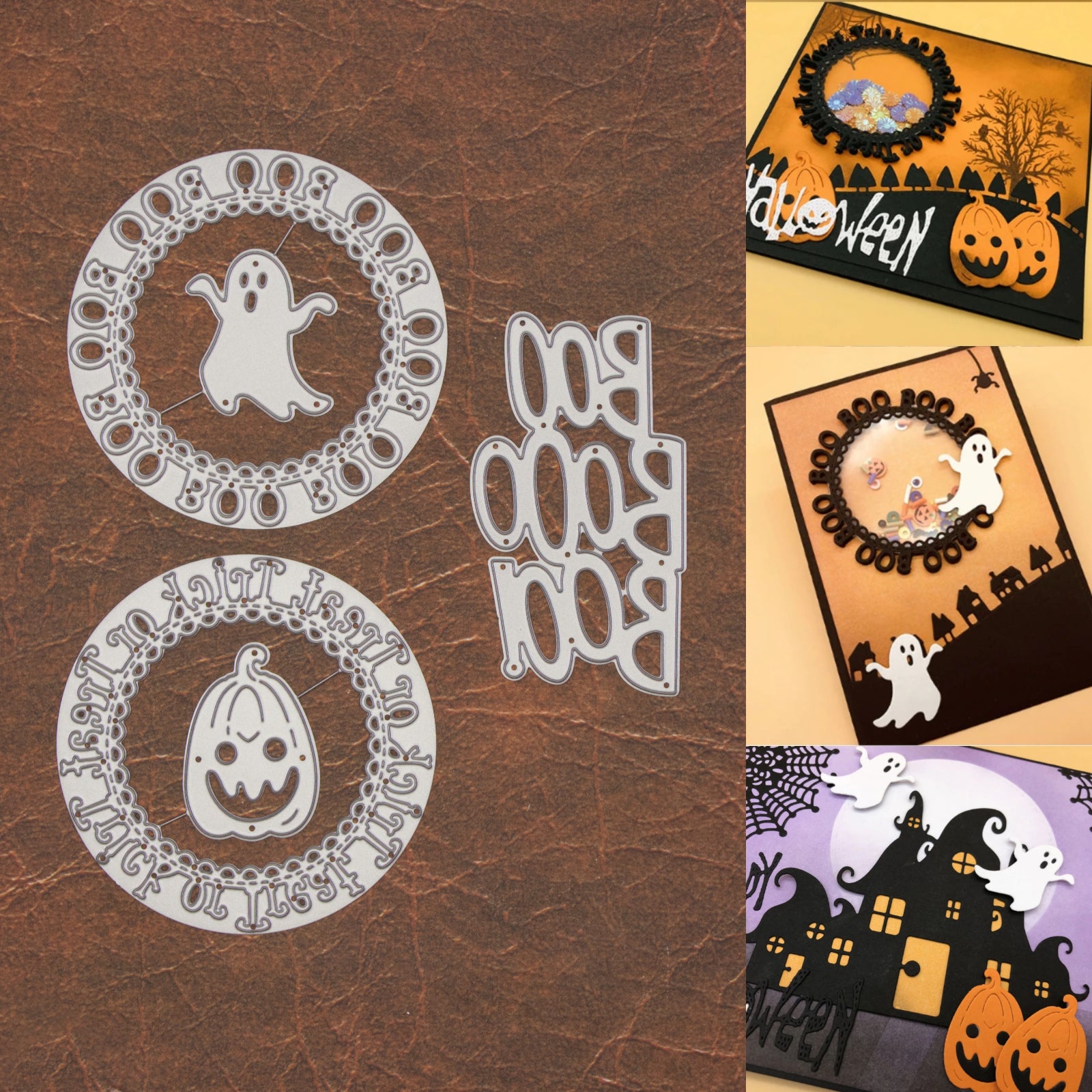 Halloween Mega Cutting Die Set - Boo & Trick or Treat Circle Rings