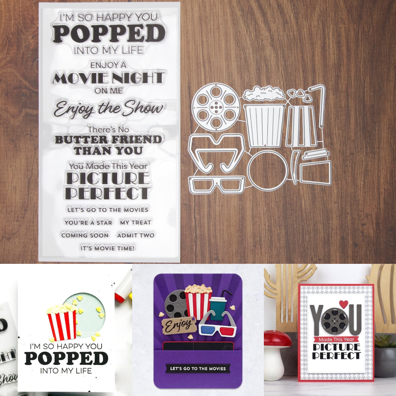 Movie Night Picture Perfect Cutting Dies & Stamps Set