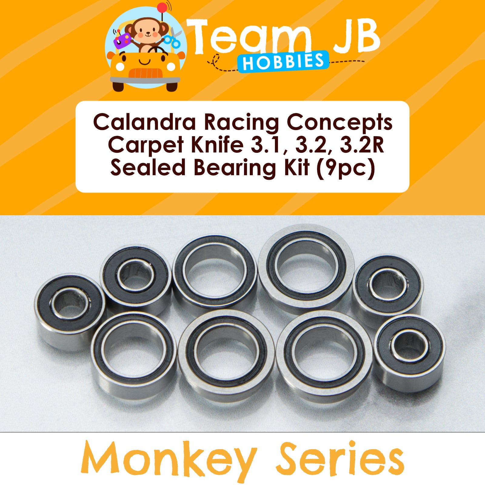 Calandra Racing Concepts Carpet Knife 3.1, 3.2, 3.2R, GEN X 1/10th - Sealed Bearing Kit