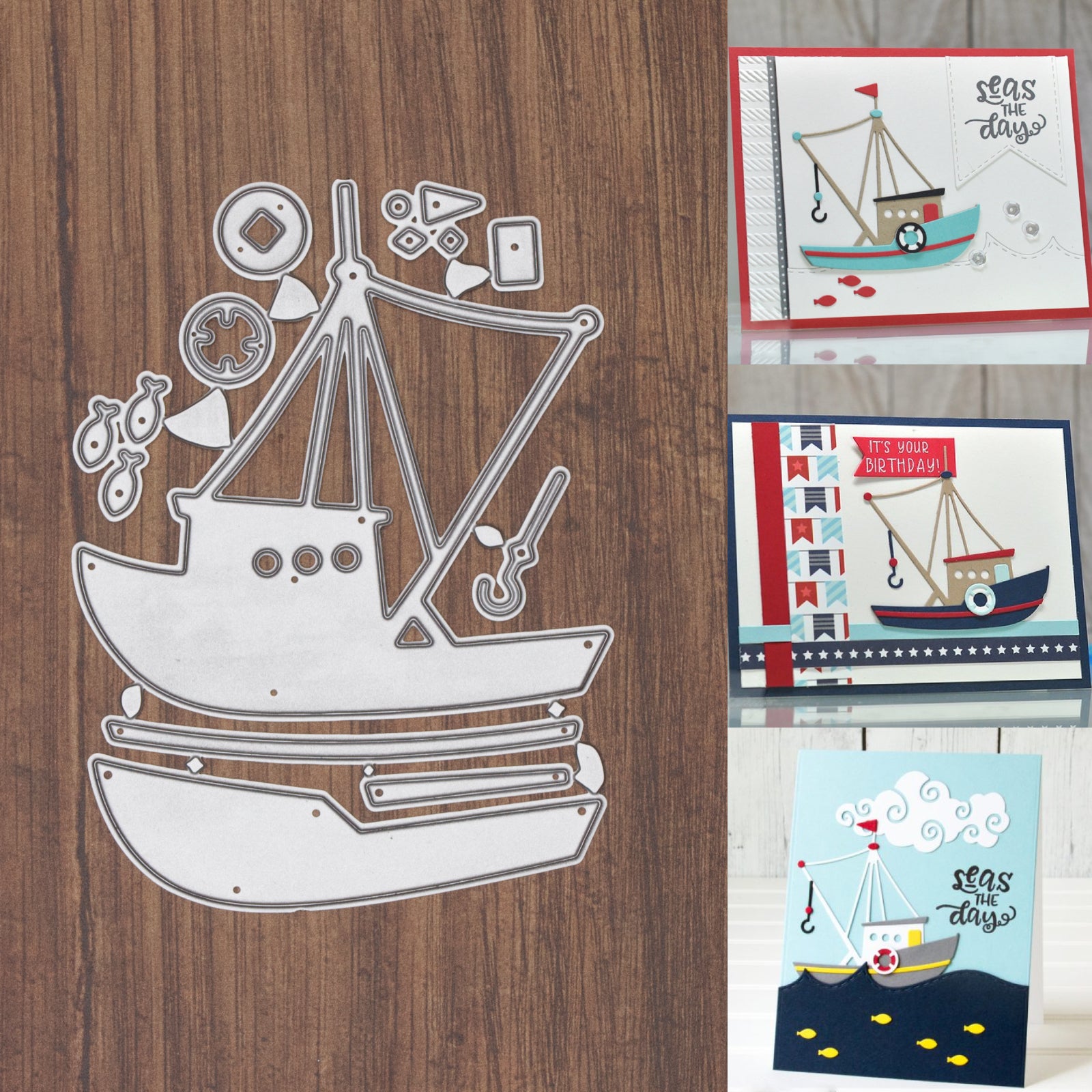 Deep Sea Fishing Boat Layering Cutting Dies