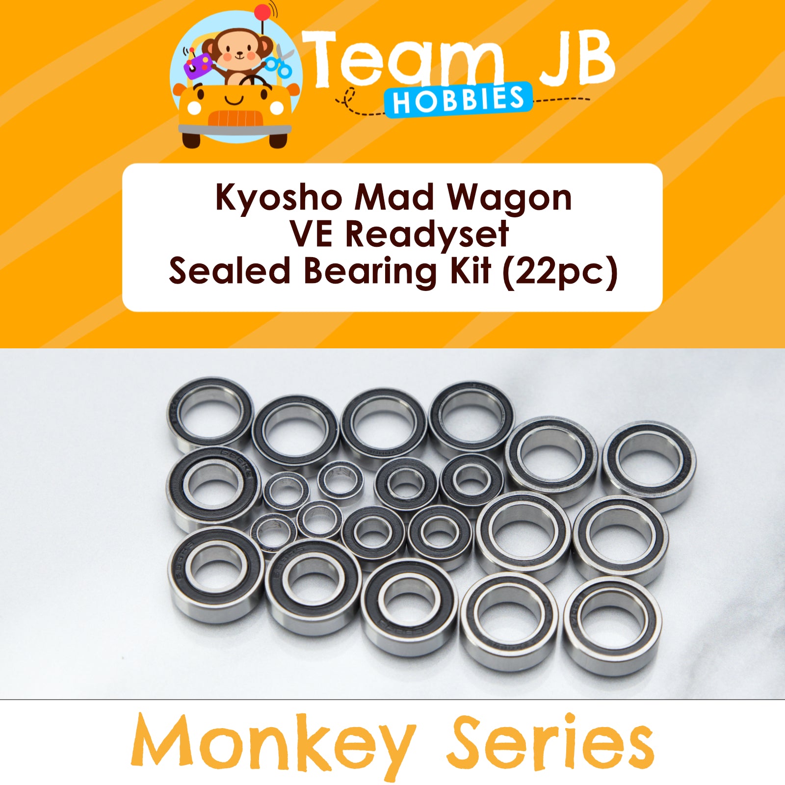 FastEddy Bearings Sealed Bearing Kit For Tamiya Aqroshot (DT-03) RC Car