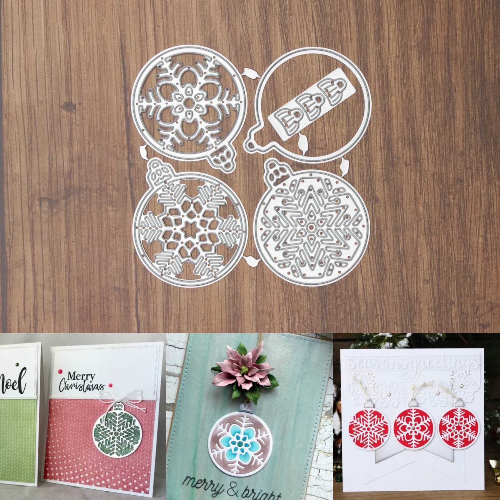 Layering Christmas Ornaments Cutting Dies