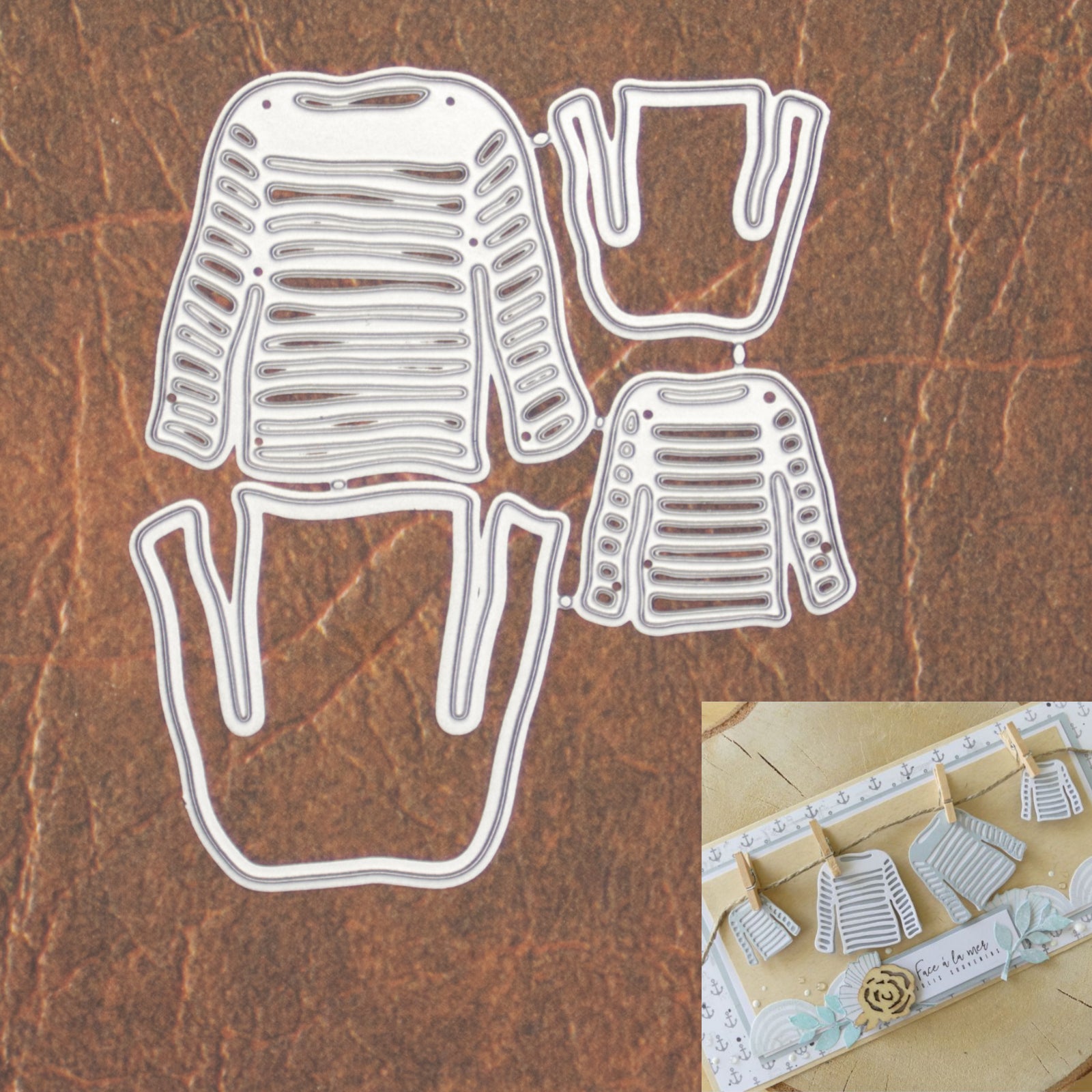 Striped & Solid Sweaters Cutting & Embossing Dies