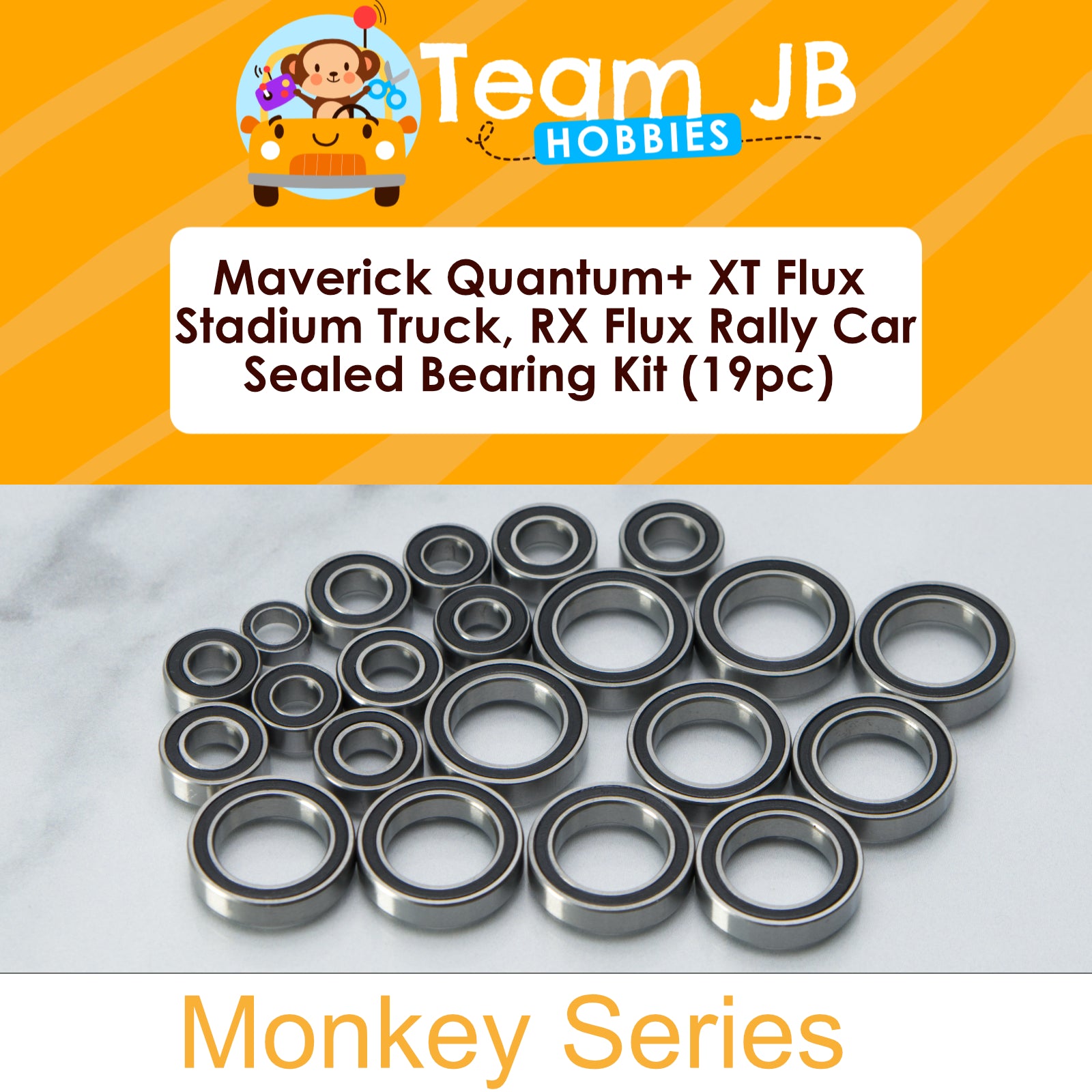 Maverick Quantum+ XT Flux Stadium Truck, Quantum RX Flux Rally Car - Sealed Bearing Kit