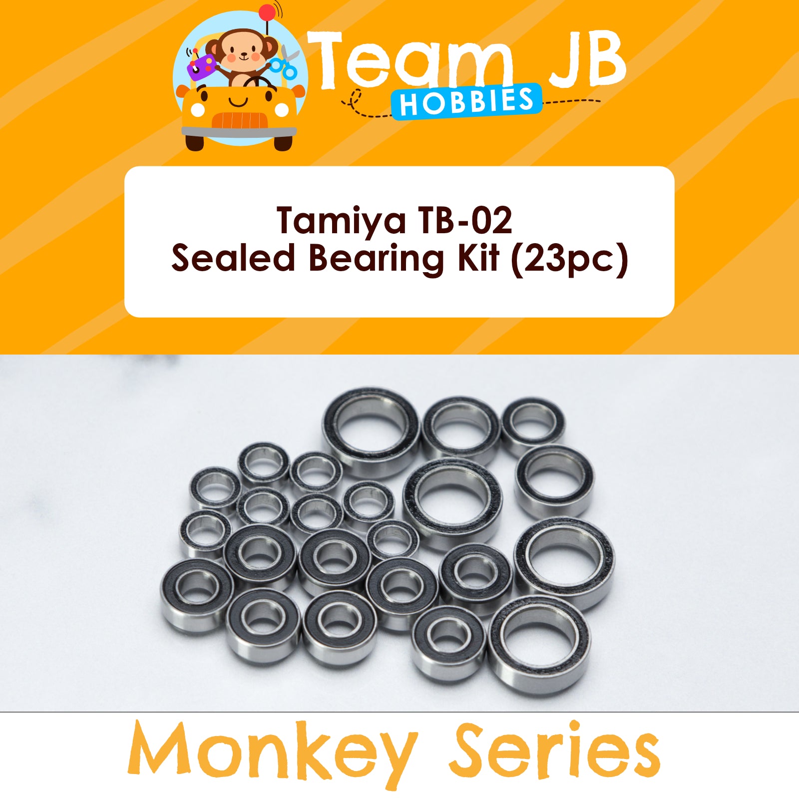 Tamiya TB-02, Mercedes-Benz, CLK-DTM, Porsche Carrera GT, Raybrig NSX 2004 - Sealed Bearing Kit