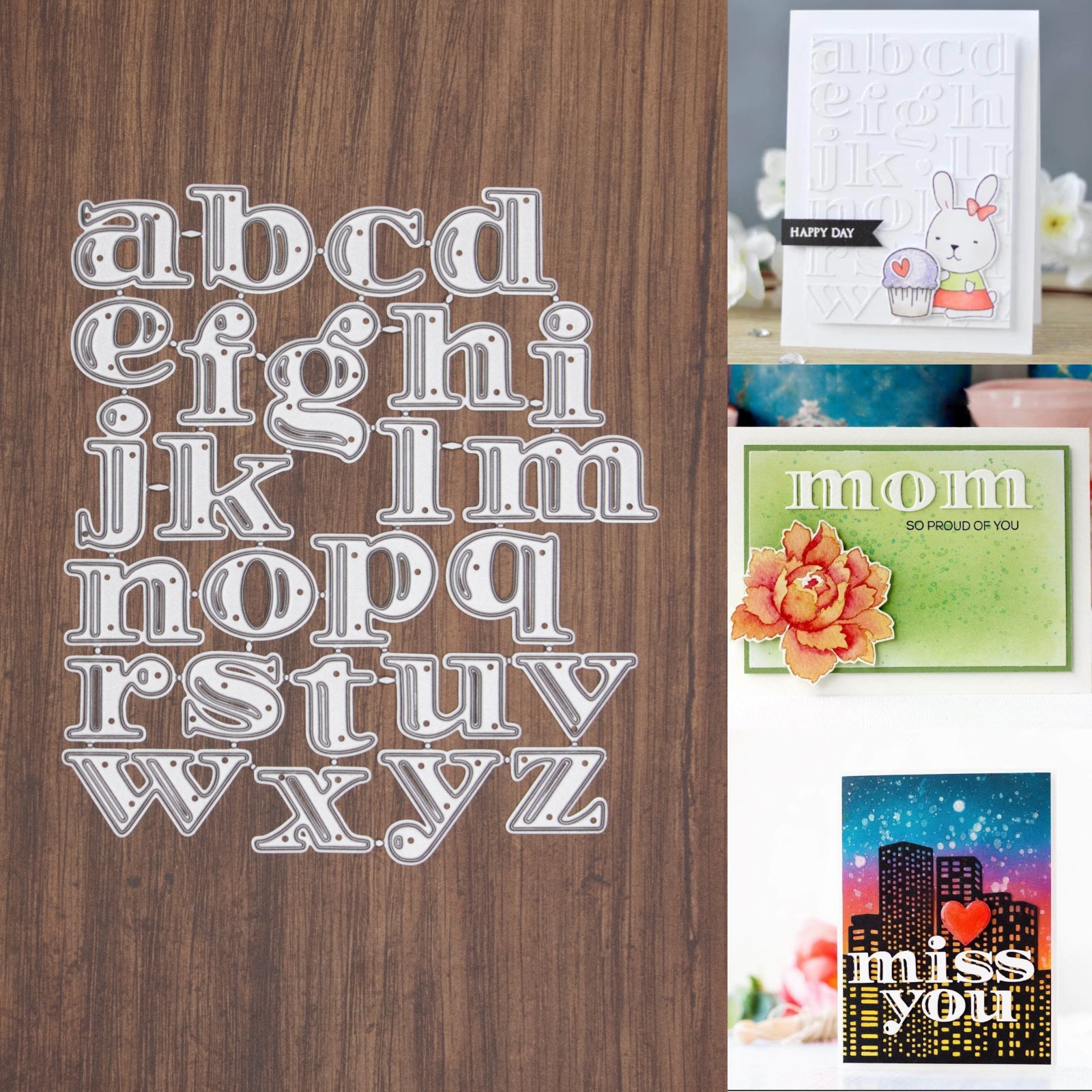 Classy Cutout Alphabet Cutting Dies