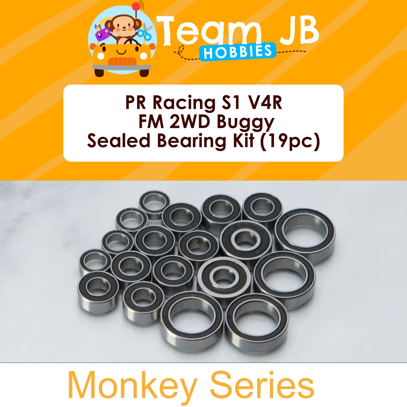 PR Racing S1 V4R FM 2WD Buggy - Sealed Bearing Kit