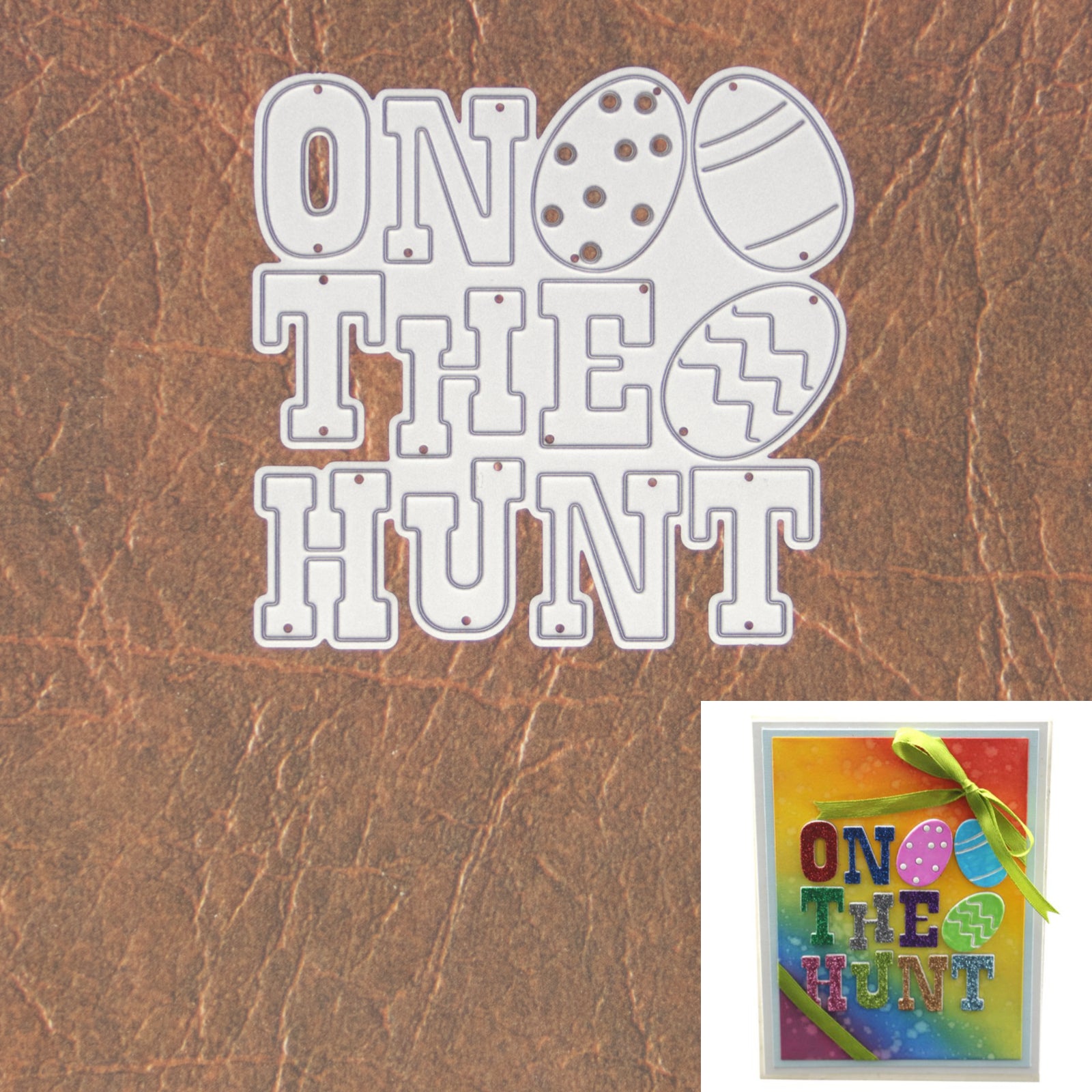 On The Hunt Sentiment Phrase Cutting Die