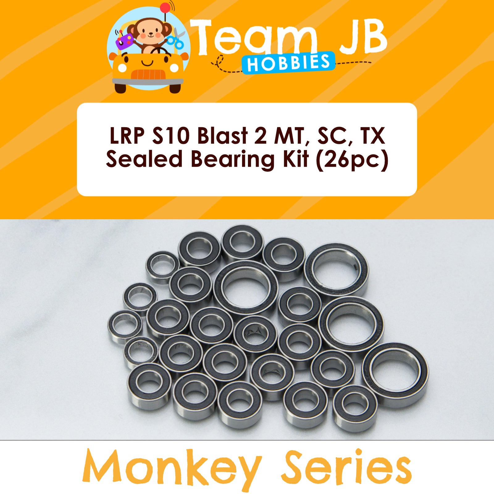 LRP S10 Blast 2 MT, S10 Blast 2 SC, S10 Blast 2 TX - Sealed Bearing Kit