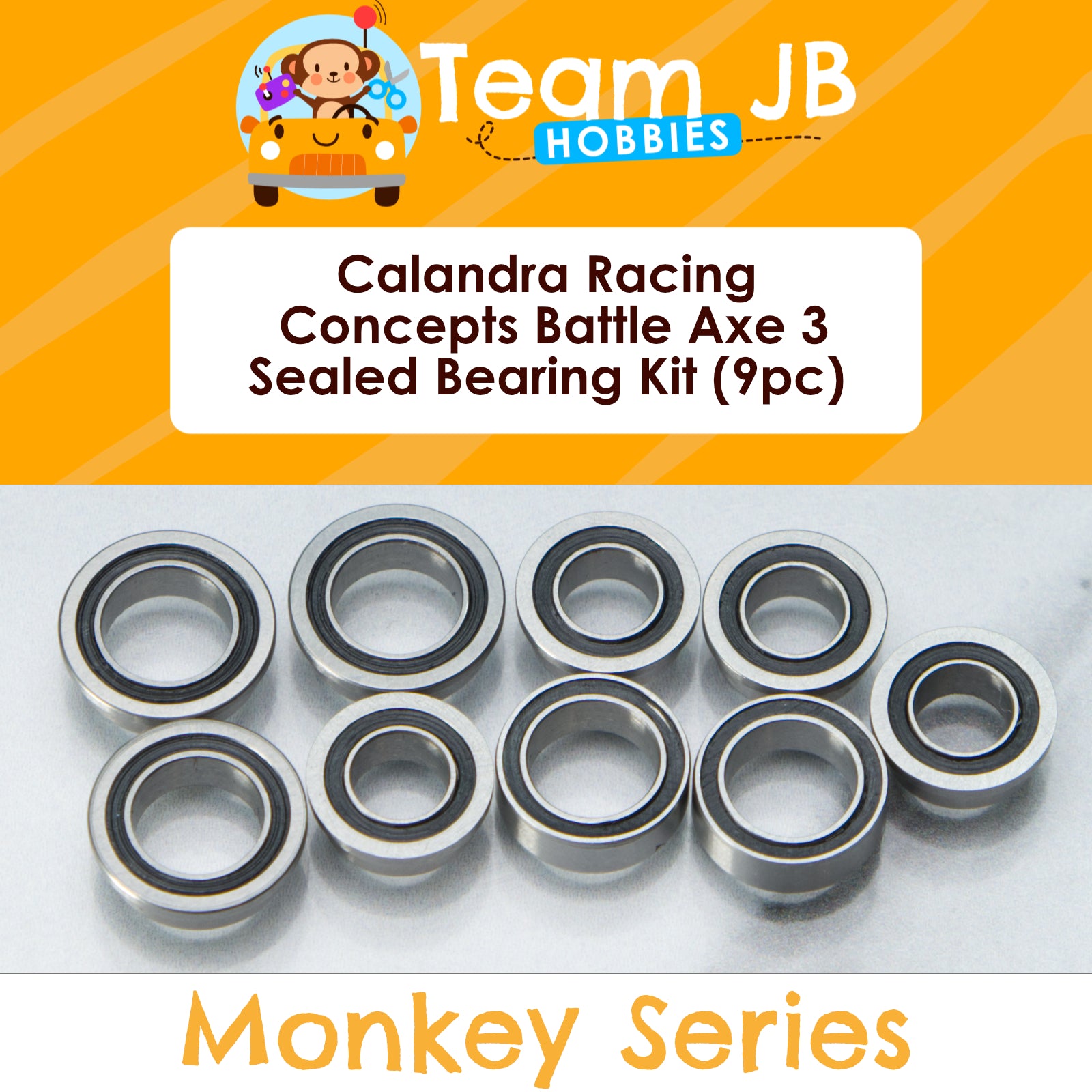 FastEddy Sealed Bearings For Traxxas Revo 3.3 - Size 5x11x4mm, Pack Of 10 - View #10