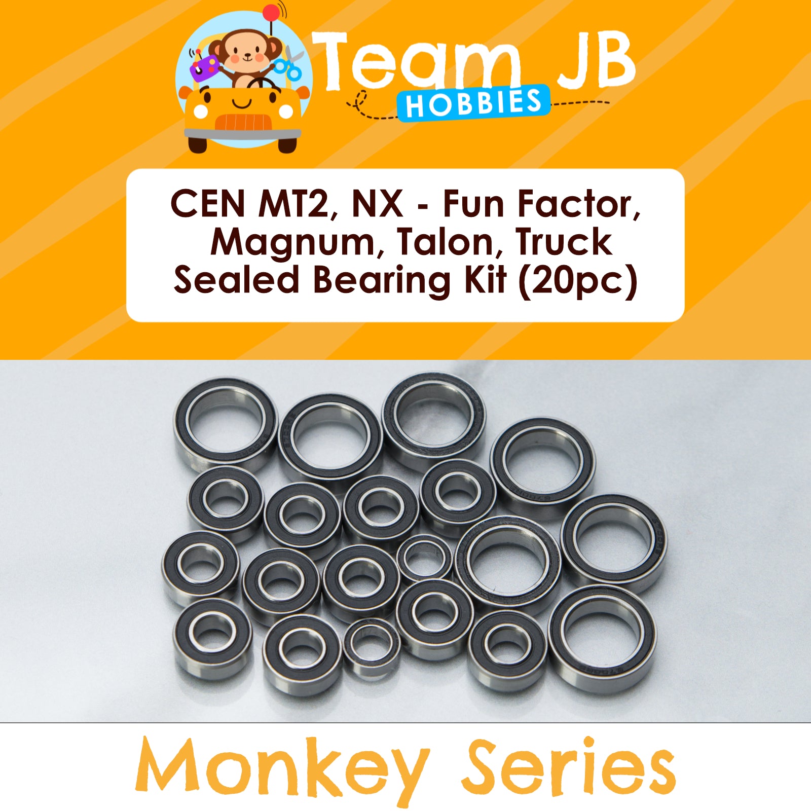 CEN MT2, NX - Fun Factor, Magnum, Talon, Truck - Sealed Bearing Kit