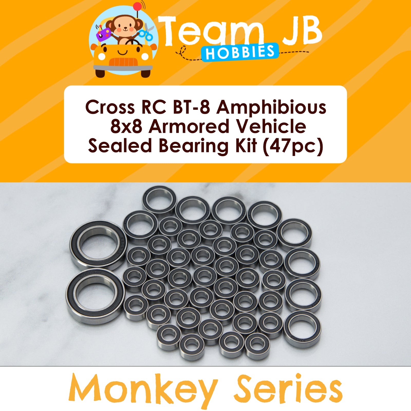 Cross RC BT-8 Amphibious 8x8 Armored Vehicle - Sealed Bearing Kit