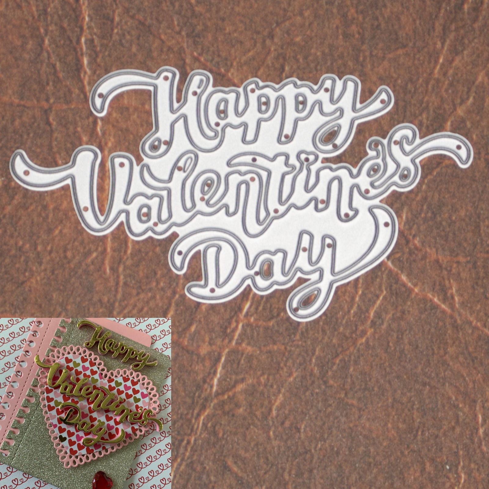 Happy Valentine’s Day Sentiment Words Cutting Die