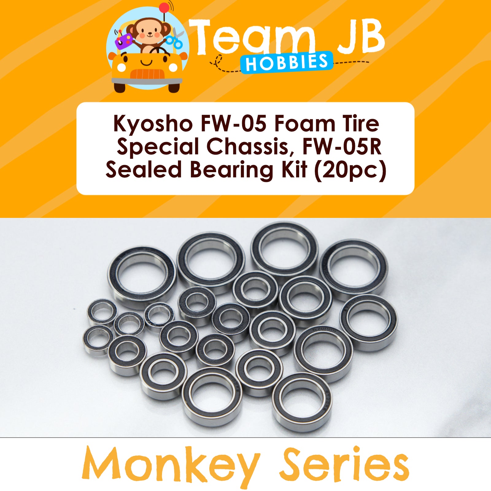 Kyosho FW-05 Foam Tire Special Chassis, FW-05R - Sealed Bearing Kit