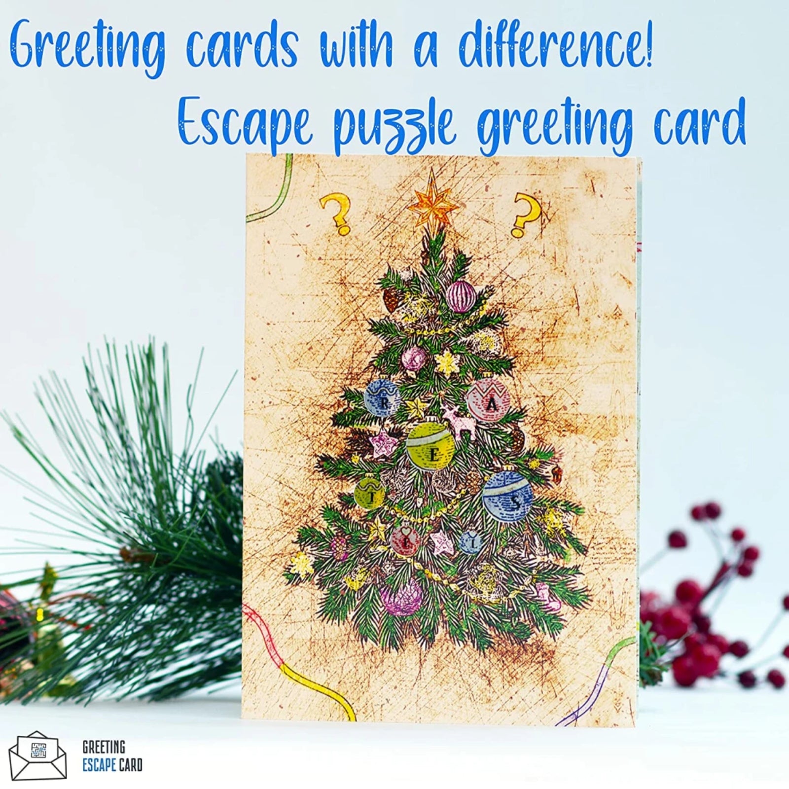 Merry Christmas Escape Greeting Card (EN) - iDventure