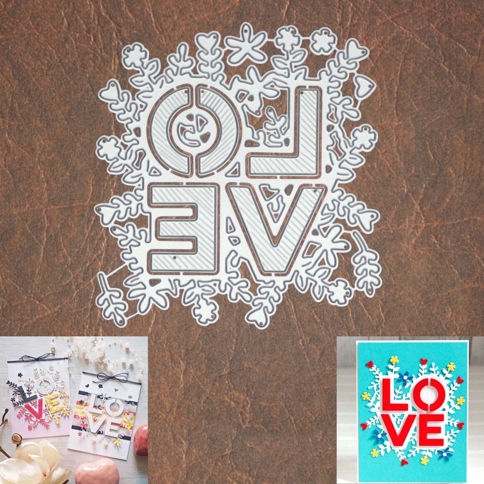 Blooming Love Word Cutting & Embossing Dies