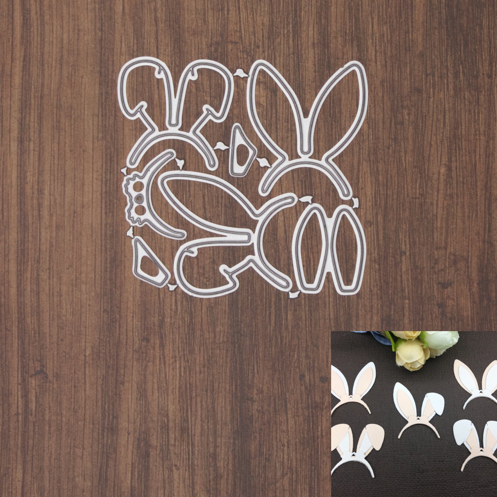 Little Bunny Rabbit Ears Headbands Cutting & Embossing Dies