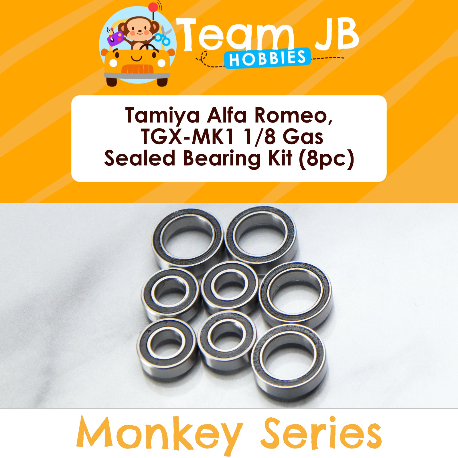 Tamiya Alfa Romeo, TGX-MK1 1/8 Gas - Sealed Bearing Kit