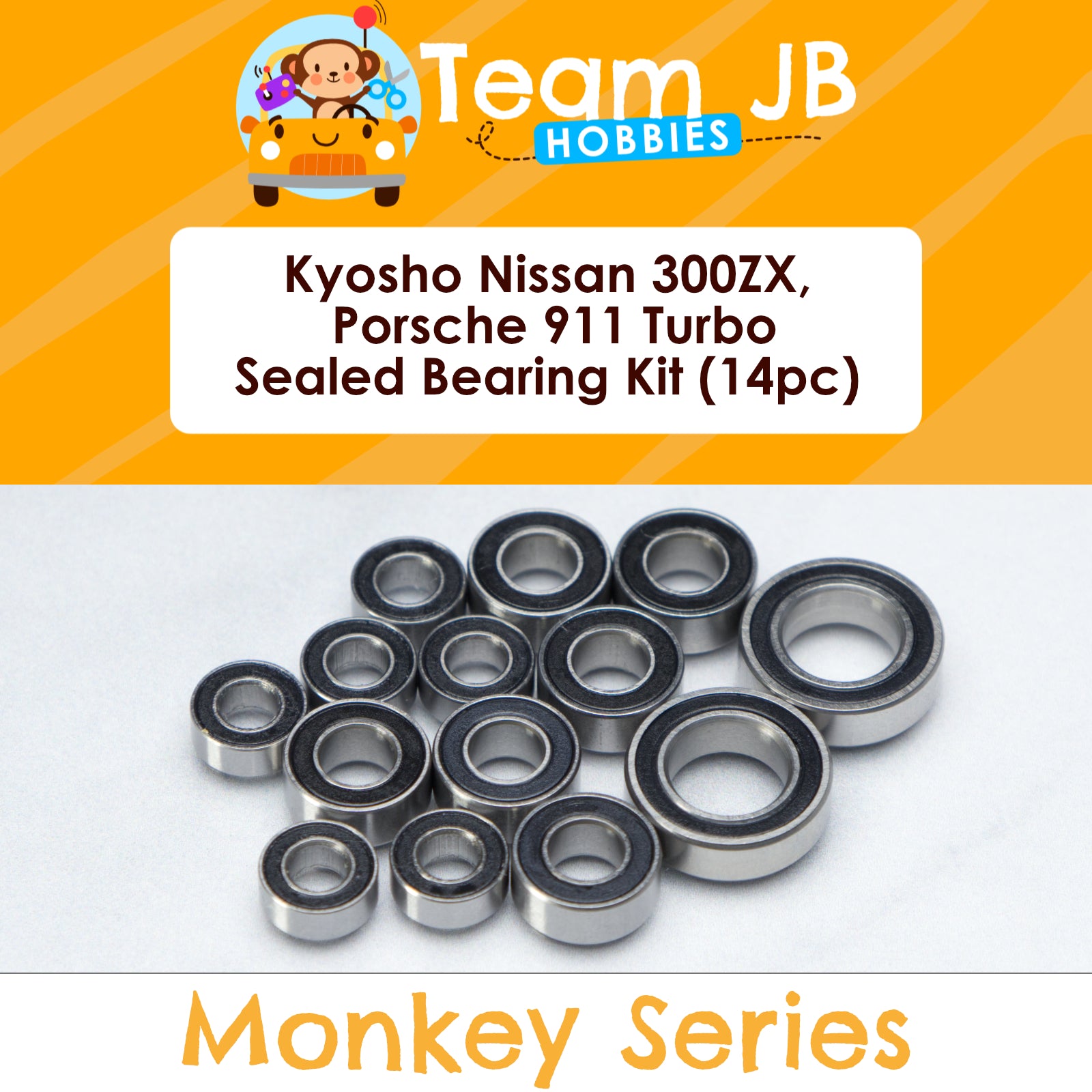 Kyosho Nissan 300ZX, Porsche 911 Turbo - Sealed Bearing Kit