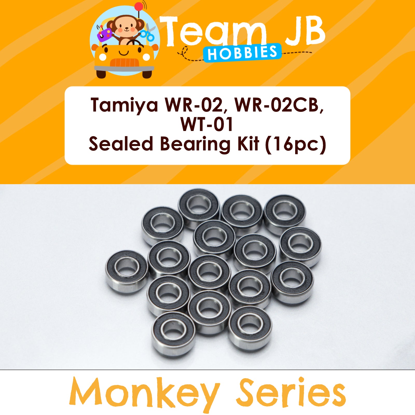 Tamiya WR-02, WR-02CB, WT-01 - Sealed Bearing Kit