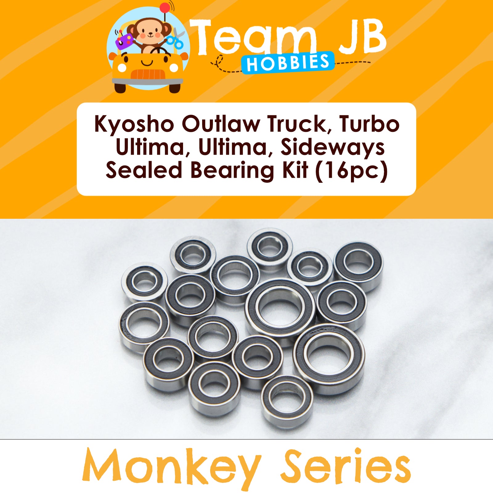 Kyosho Outlaw Truck, Turbo Ultima, Ultima, Sideways - Sealed Bearing Kit