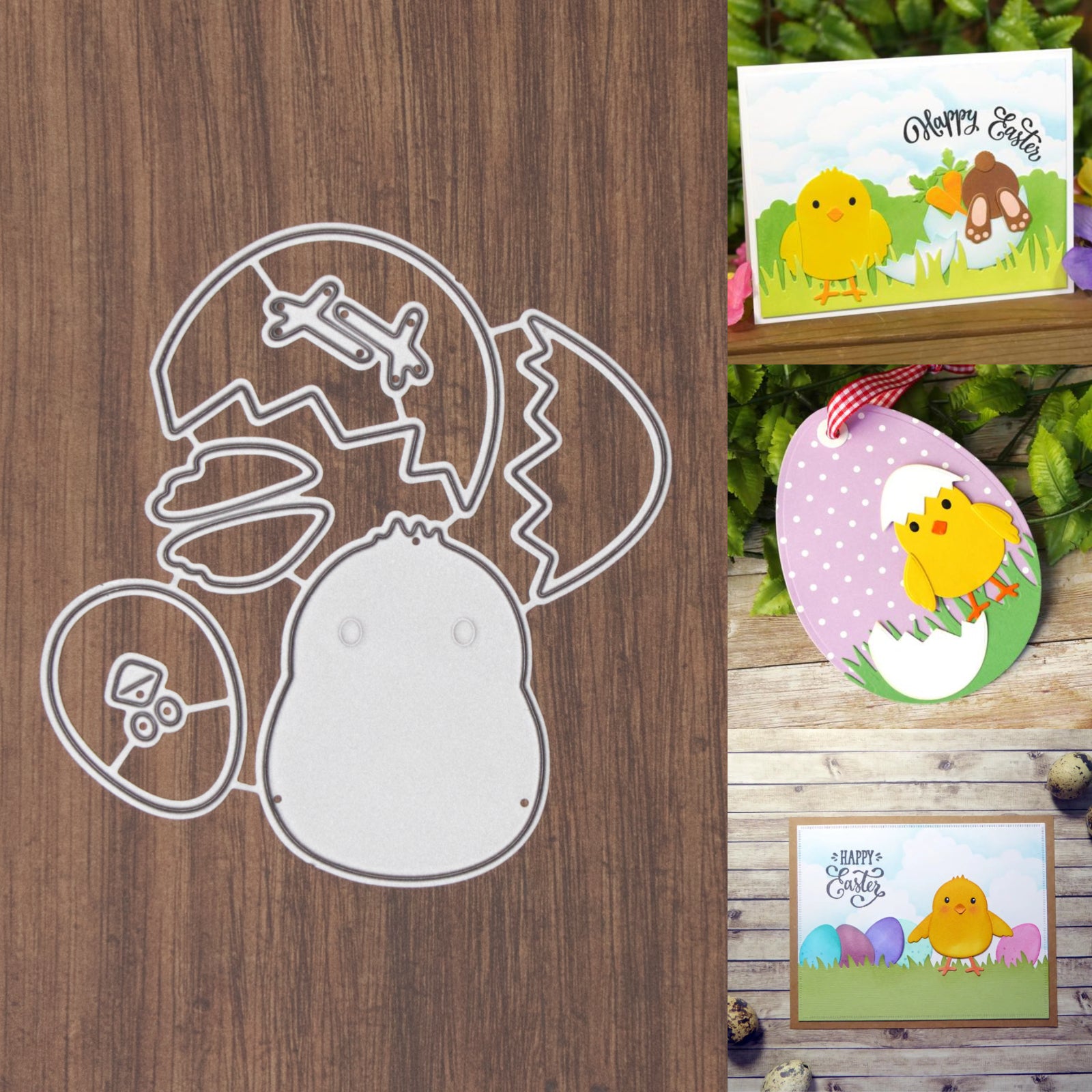 Just Hatched Chick w Eggshells Cutting & Embossing Dies