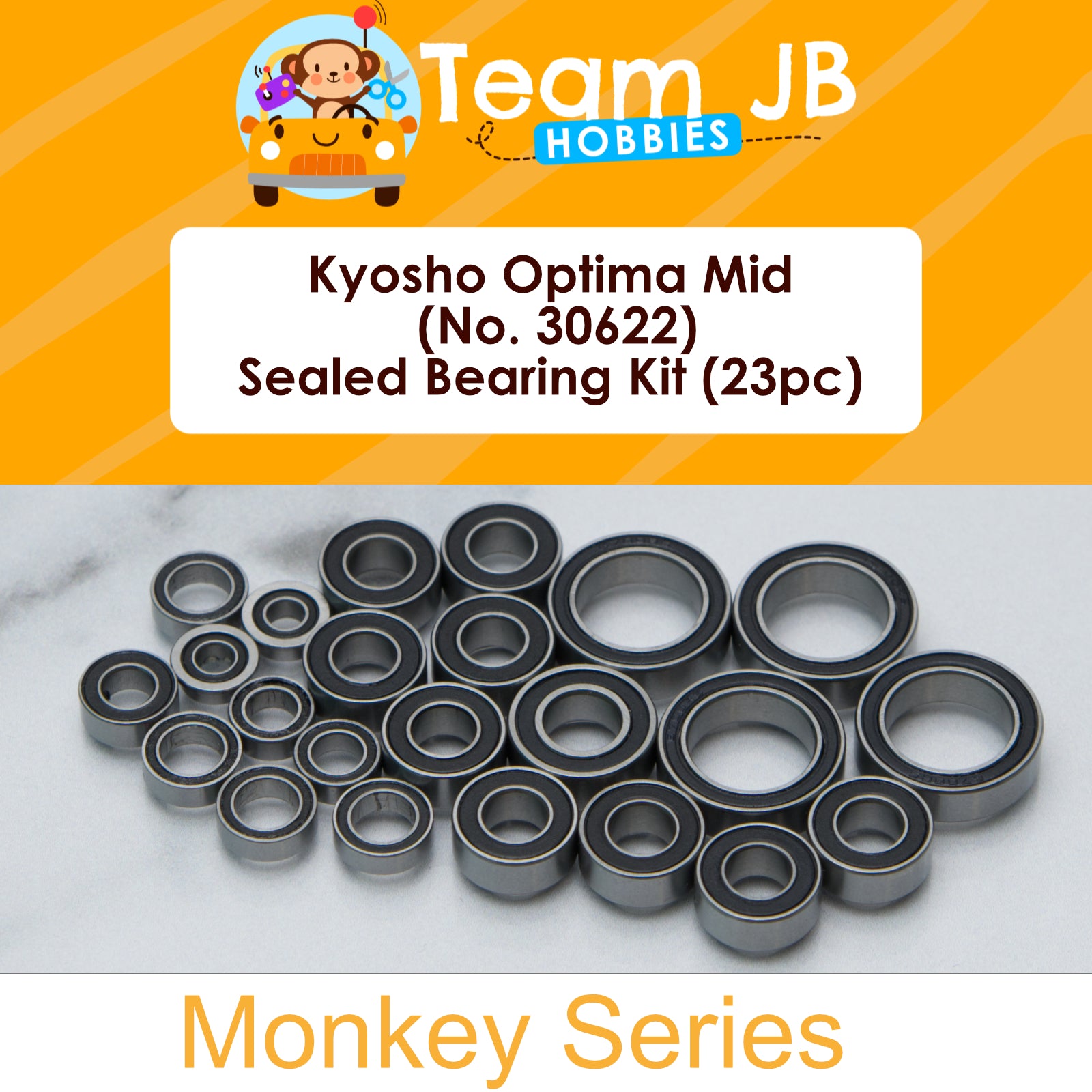 Kyosho Optima Mid (No. 30622) - Sealed Bearing Kit
