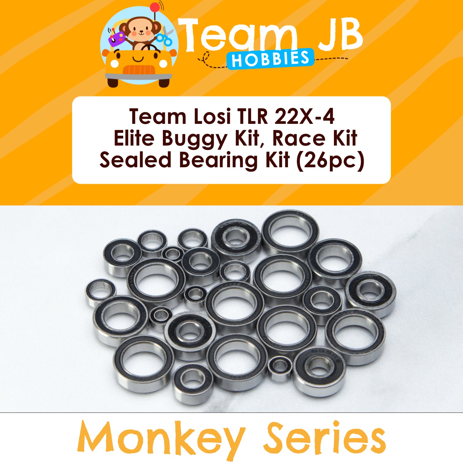 Team Losi TLR 22X-4 Elite Buggy Kit, TLR 22X-4 Race Kit - Sealed Bearing Kit