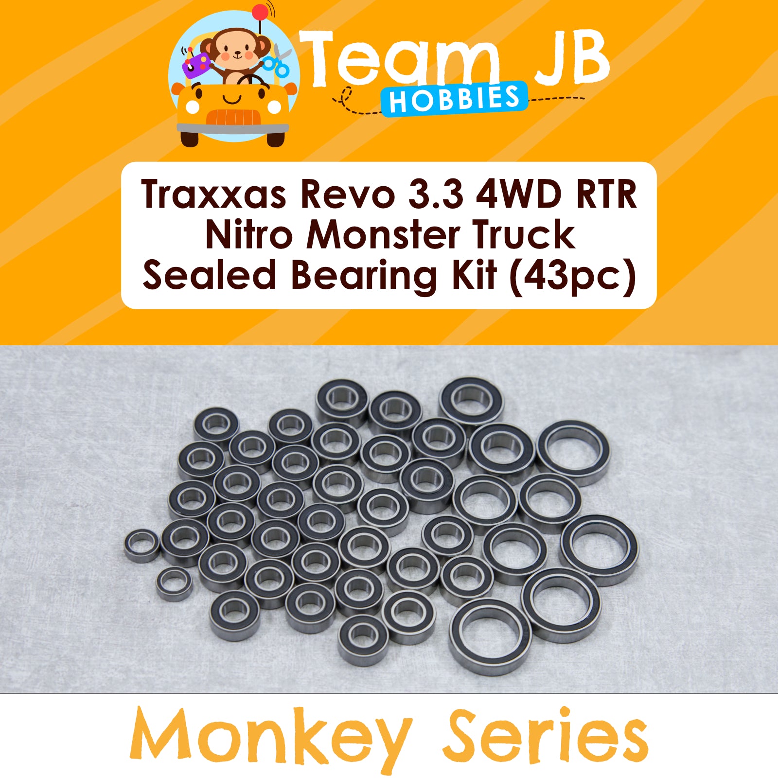 Traxxas Revo 3.3 4WD RTR Nitro Monster Truck - Sealed Bearing Kit
