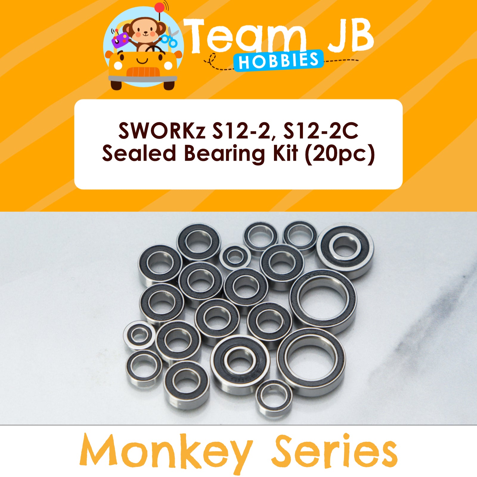 SWORKz S12-2, S12-2C, S12-2C EVO - Sealed Bearing Kit