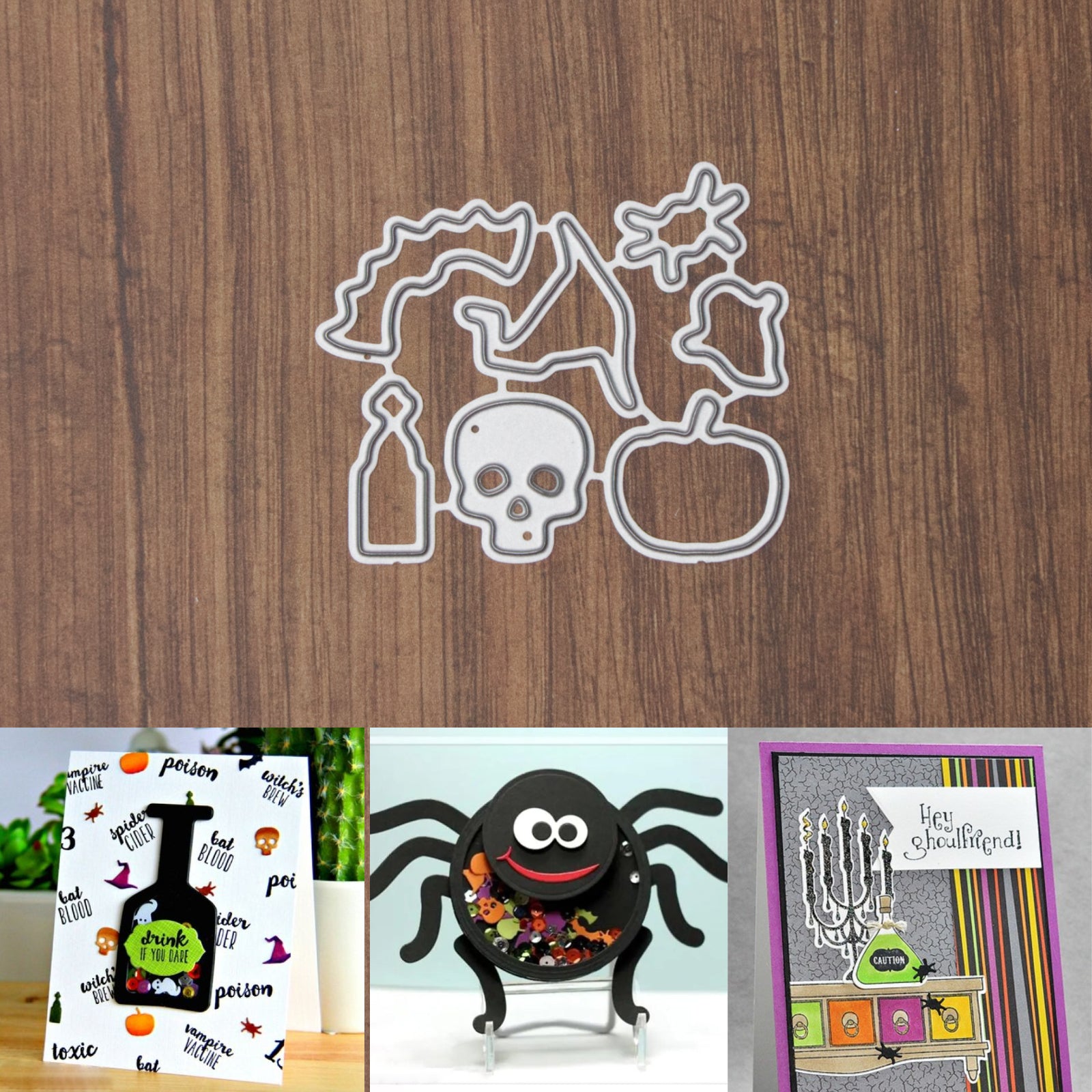 Halloween Confetti Mini Cutting & Embossing Die Set