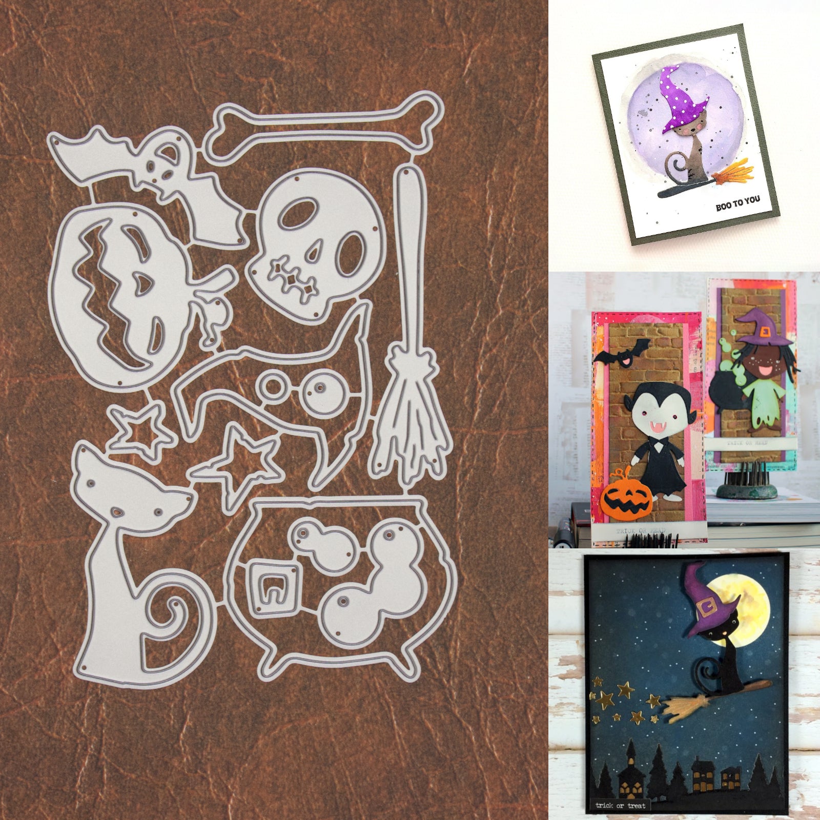 Bubbling Brew Crew Halloween Cutting & Embossing Dies