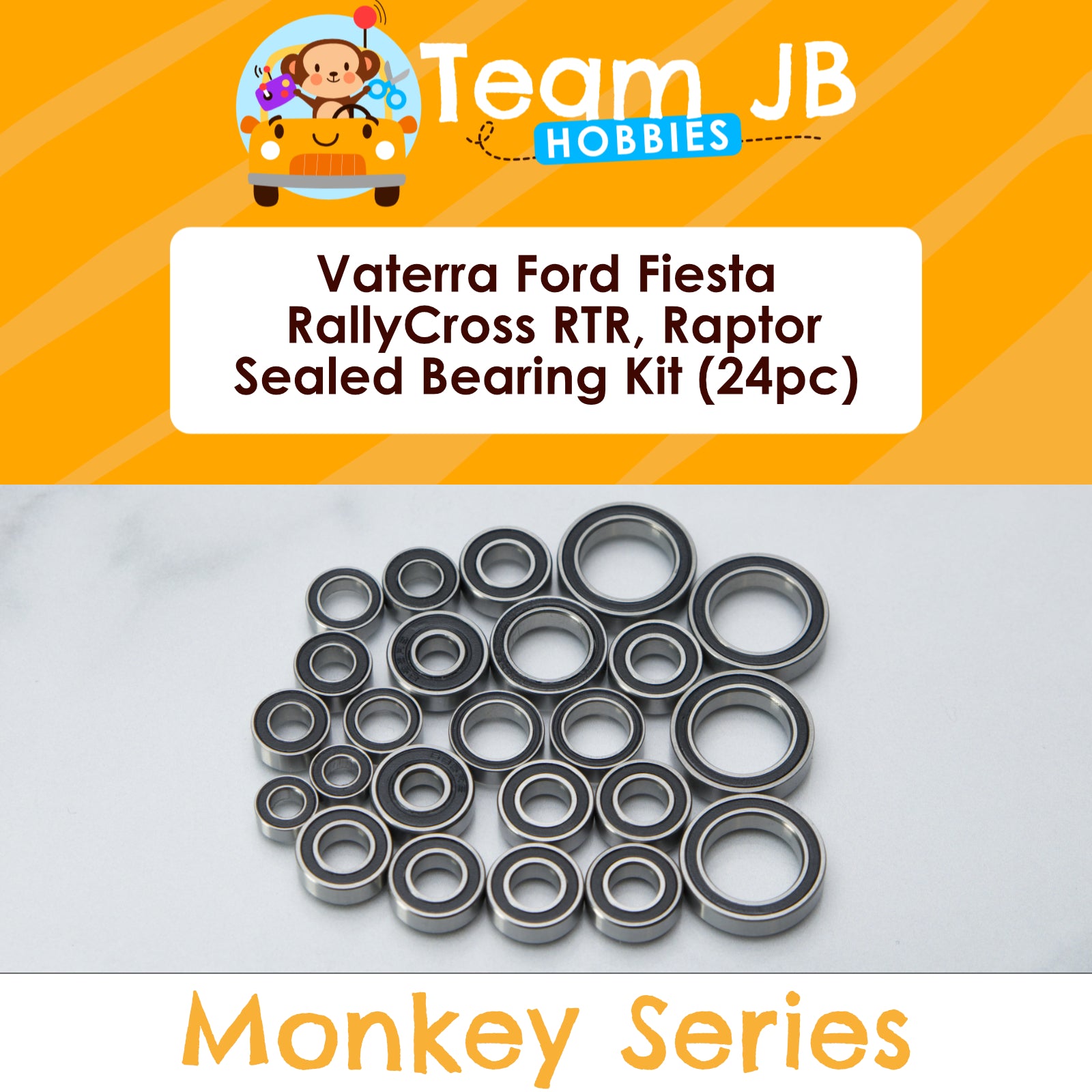 Vaterra Ford Fiesta RallyCross RTR, Ford Raptor Pre Runner - Sealed Bearing Kit