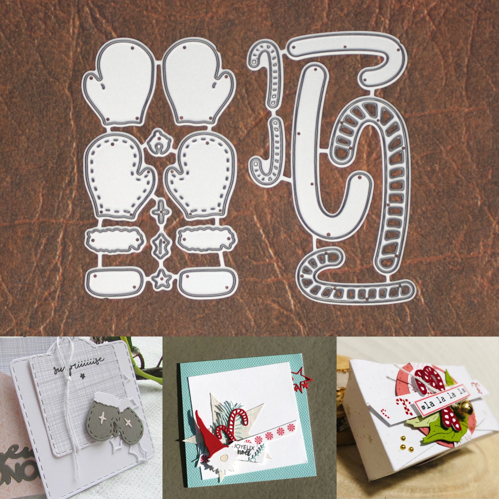 Decorate It Mini Mittens & Layered Candy Canes Cutting Dies