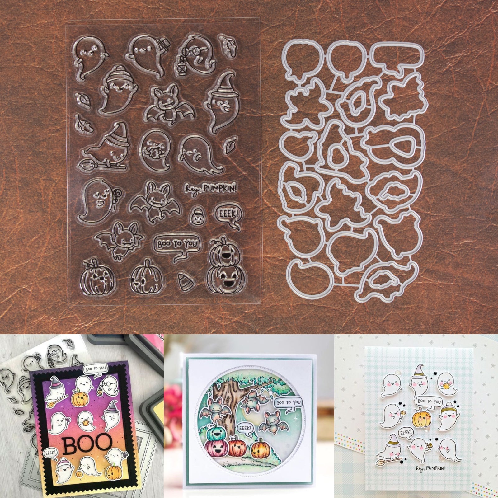 Boo Friends Halloween Cutting Dies & Stamps Set