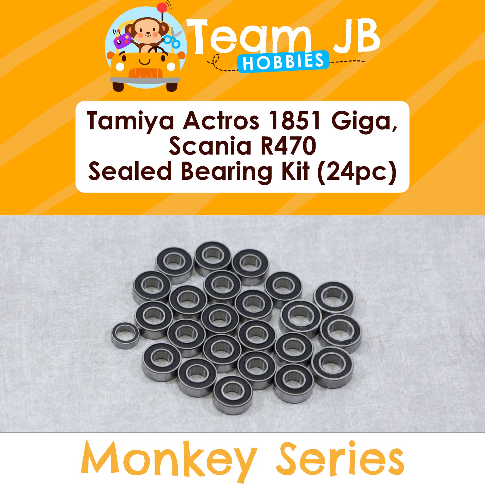 Tamiya MAN TGX 18, Mercedes, Scania R470, FH12, FH16 - 24 Pcs Bearings Kit