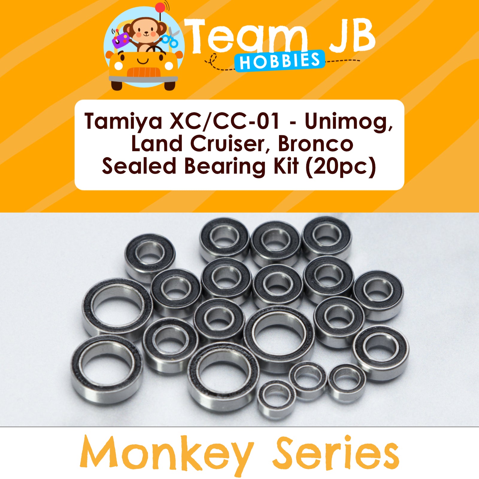 Tamiya XC/CC-01 - Unimog, Land Cruiser, Bronco - Sealed Bearing Kit