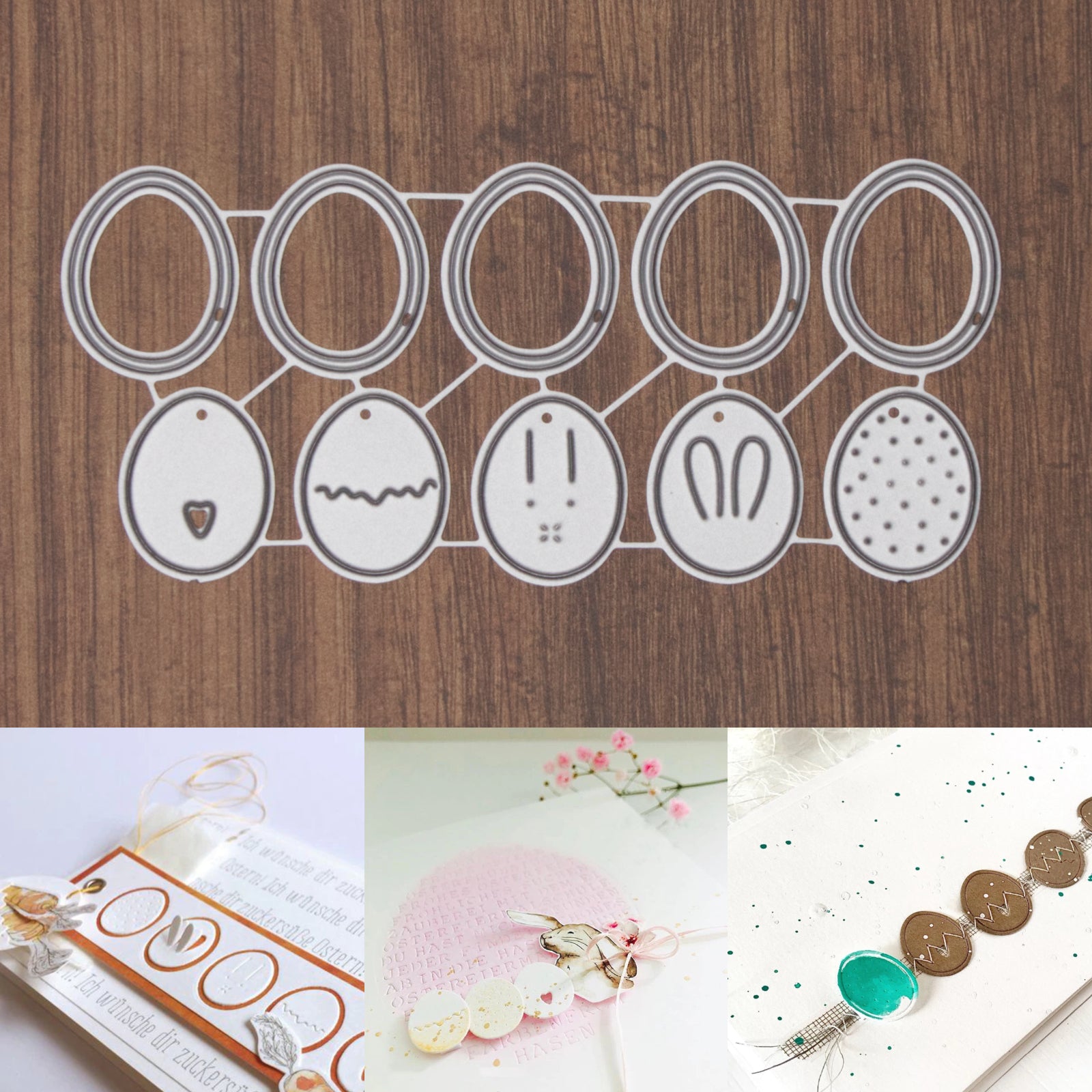 Ten Little Easter Eggs Cutting & Embossing Dies