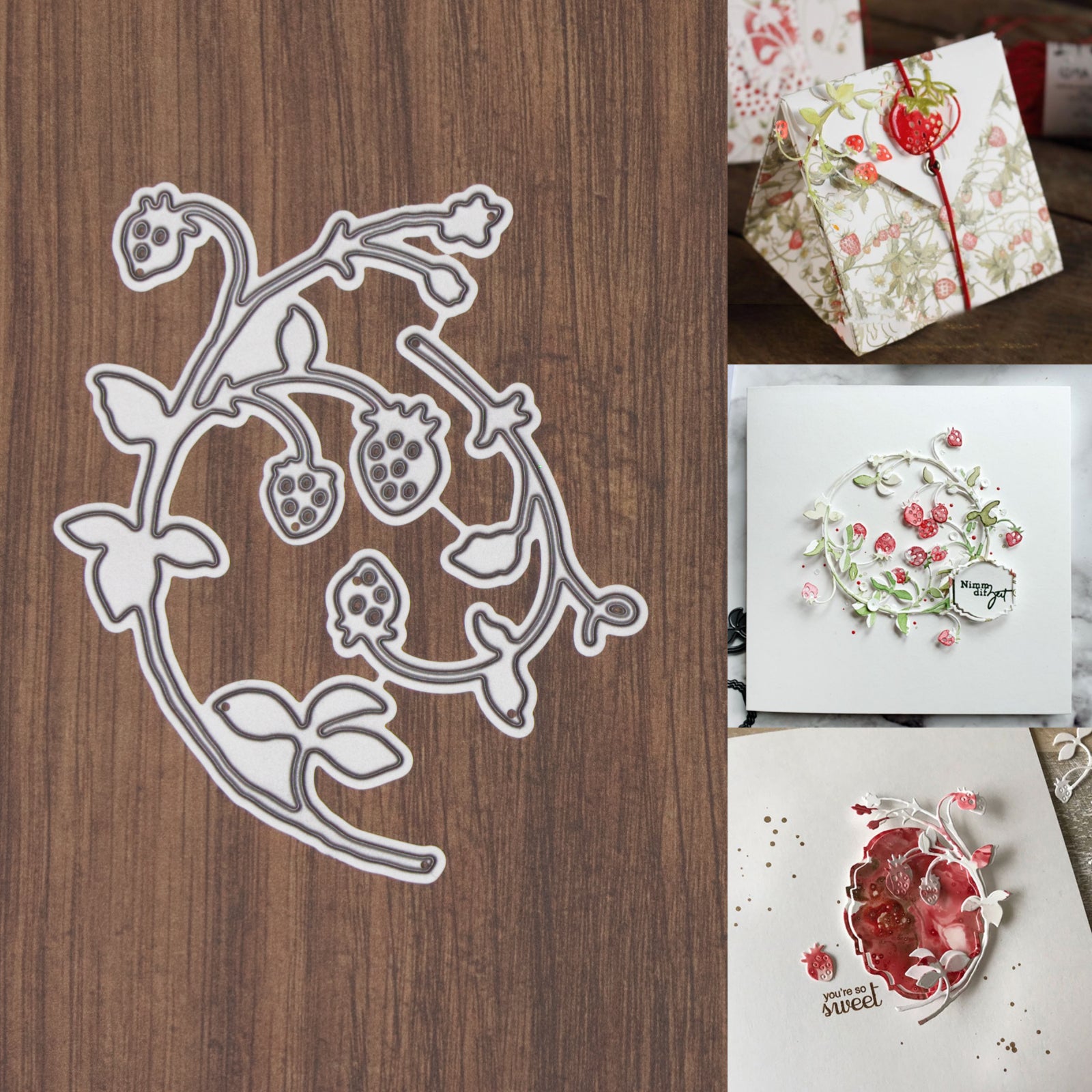 Wild Strawberry Vines Cutting Dies