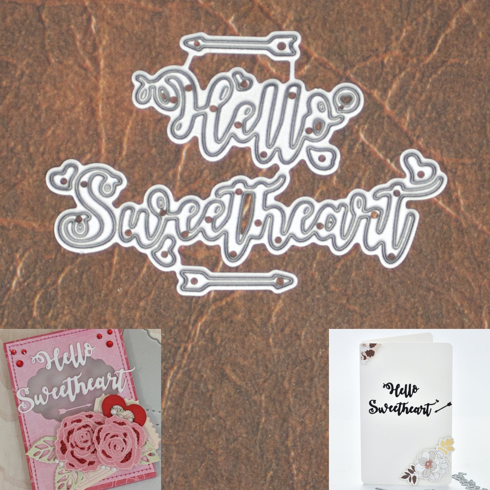 Hello Sweetheart Sentiment Cutting Dies