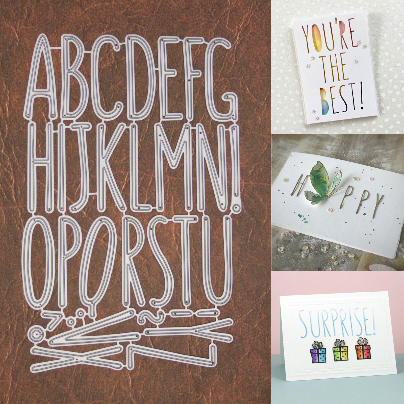 Super Tall Skinny Alphabet w Punctuation Cutting Dies