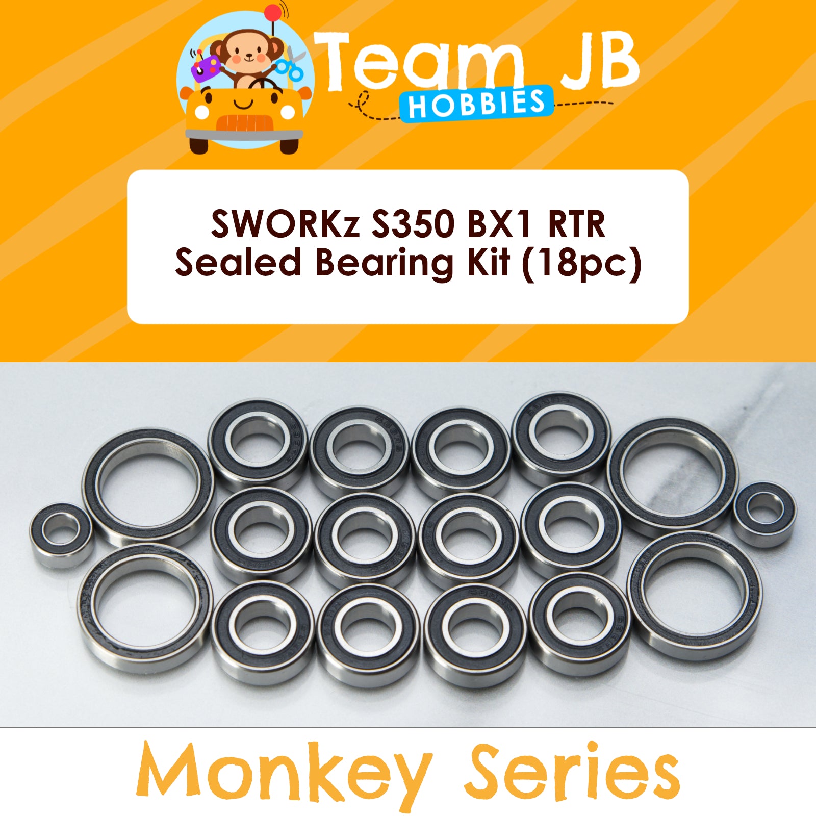 SWORKz S350 BX1 RTR - Sealed Bearing Kit