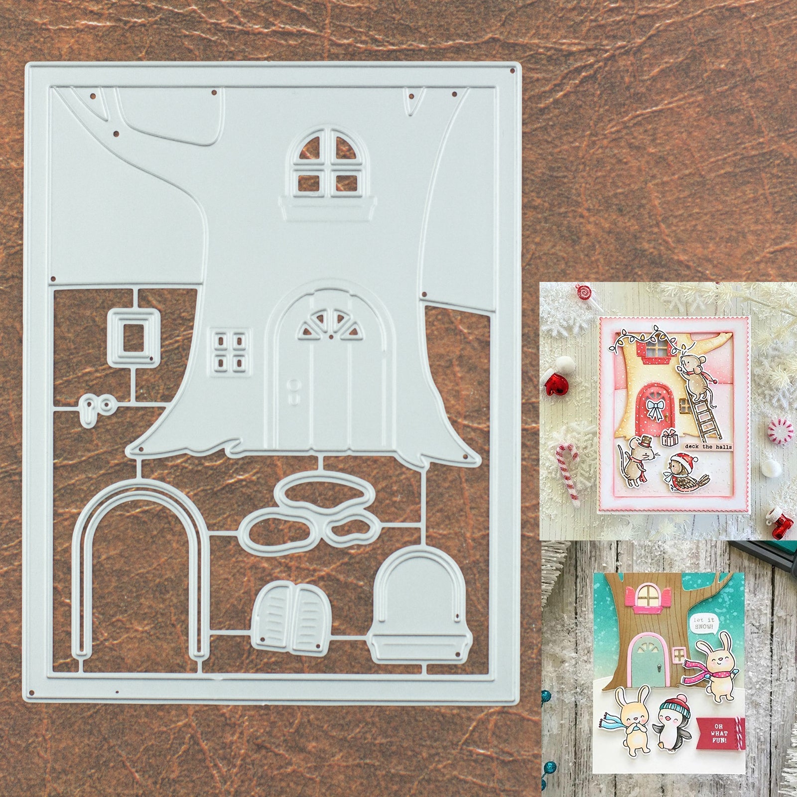 Tree House / Home in Tree Background Cutting Dies