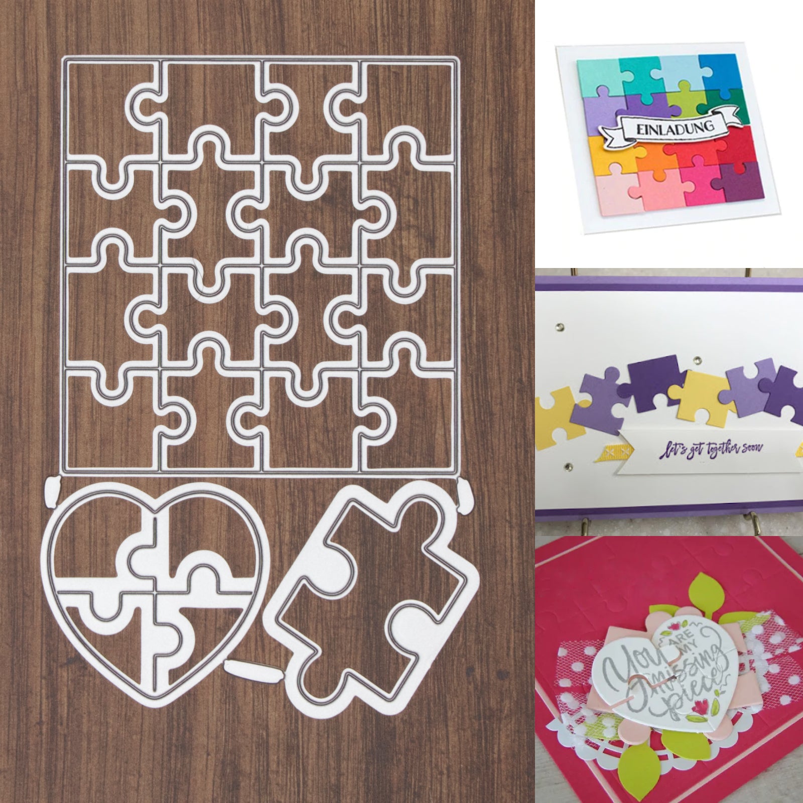 Love You to Pieces Puzzles Cutting & Embossing Dies